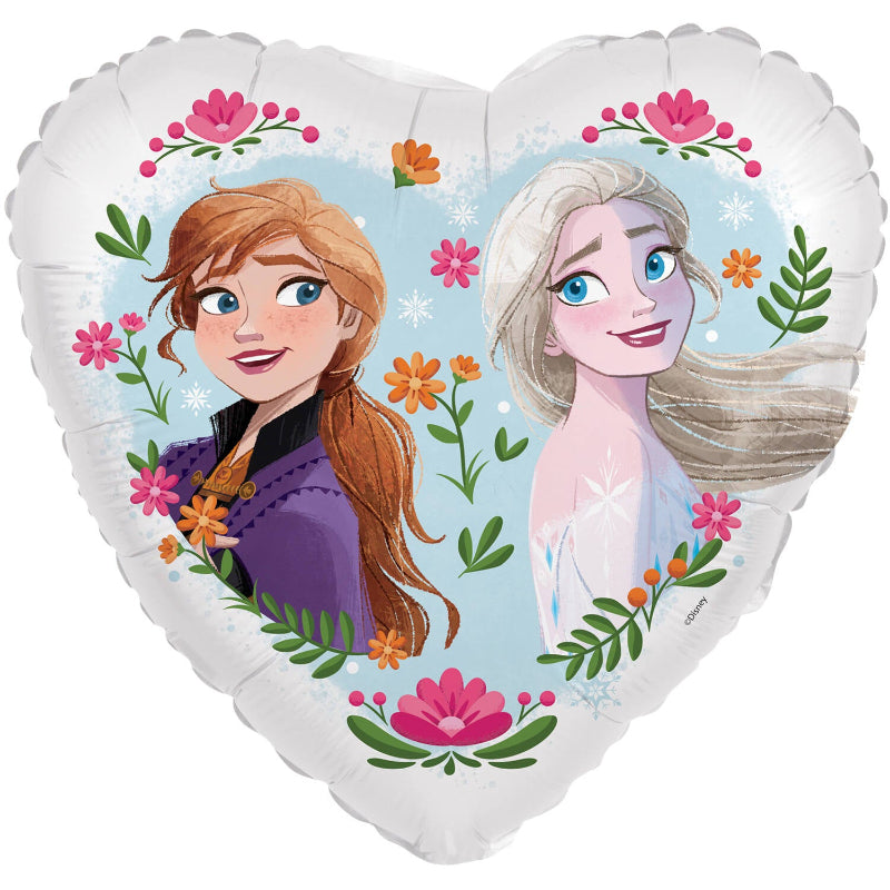 Anna & Elsa folieballon, 45 cm.