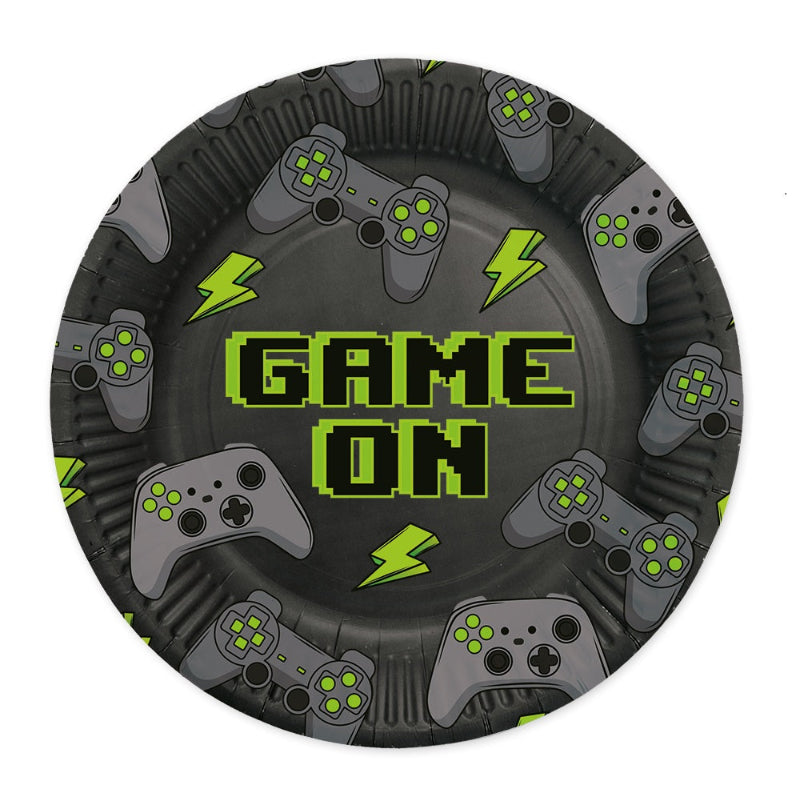 "Game on" tallerken, 23 cm, 8 stk.