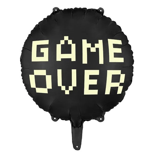"Game over" folieballon, 45 cm.