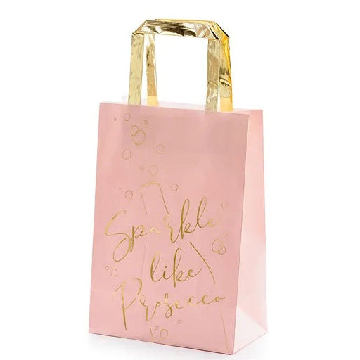 Bride To Be gavepose, pink og guld - 18x25x10cm