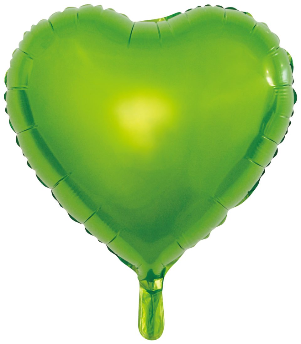 Ballon 18" lime grøn folieballon, 18"