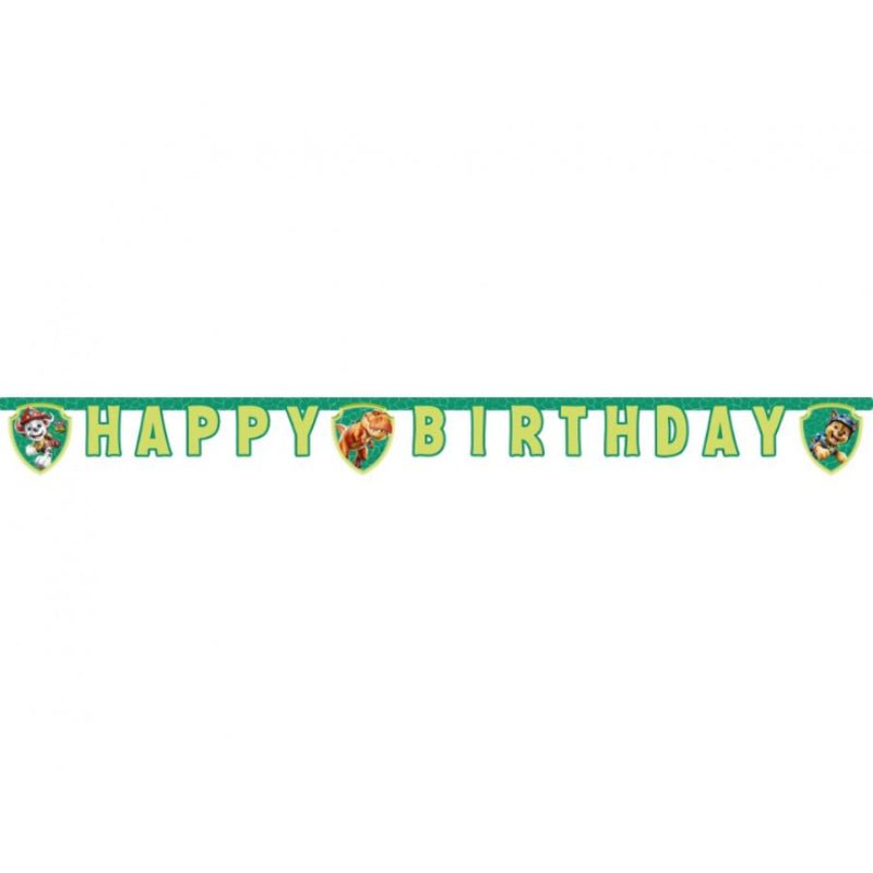 Paw Patrol dino "Happy Birthday" guirlande, 2 m.