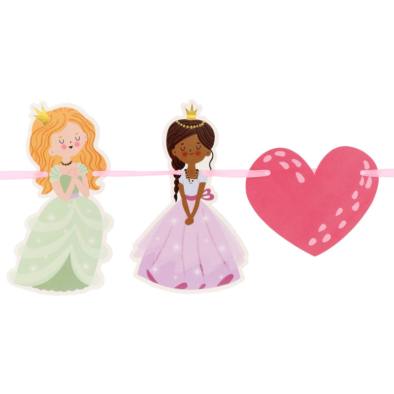 Prinsesse fødselsdagsguirlande, 1,5 m.