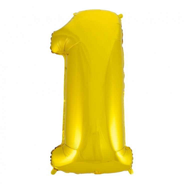 XL Guld Folie tal ballon 1