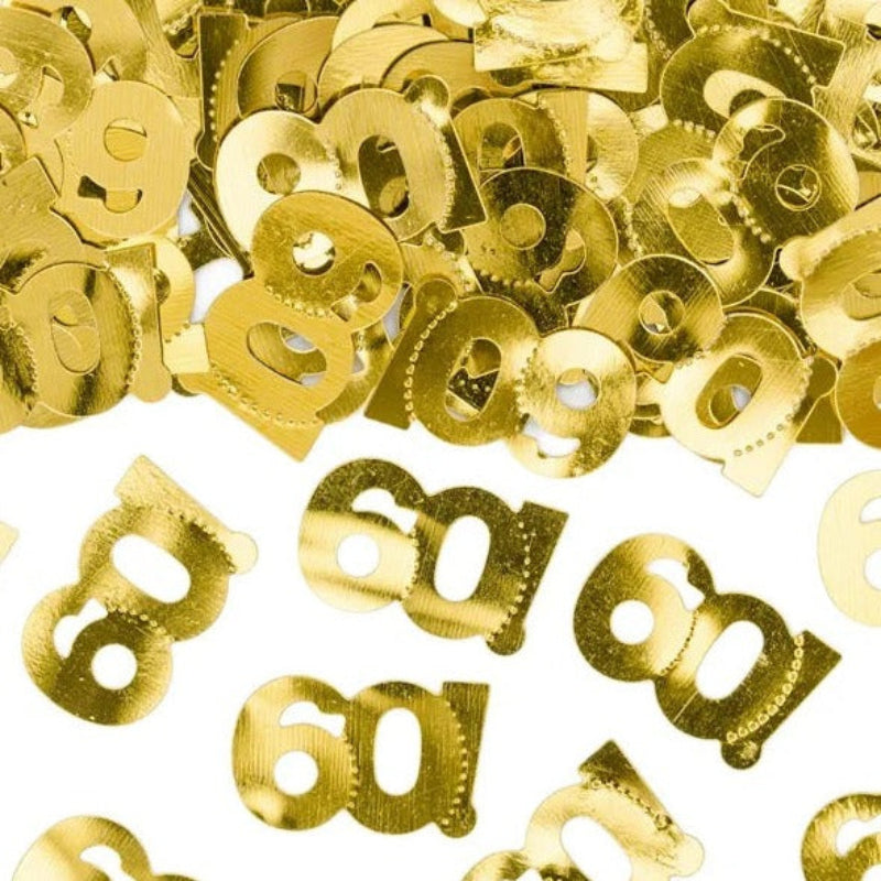 Konfetti 60 år guld, 15 g.