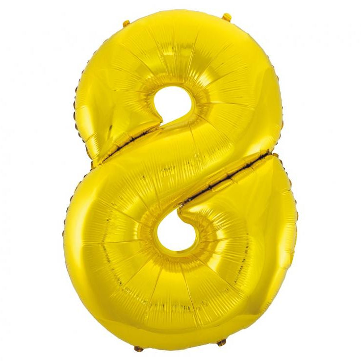 XL Guld Folie tal ballon 8
