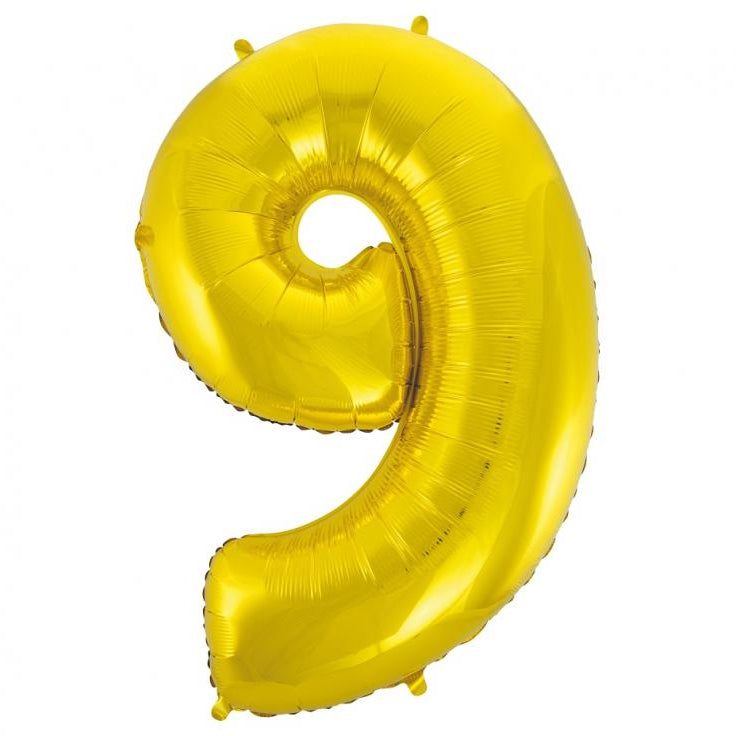 XL Guld Folie tal ballon 9