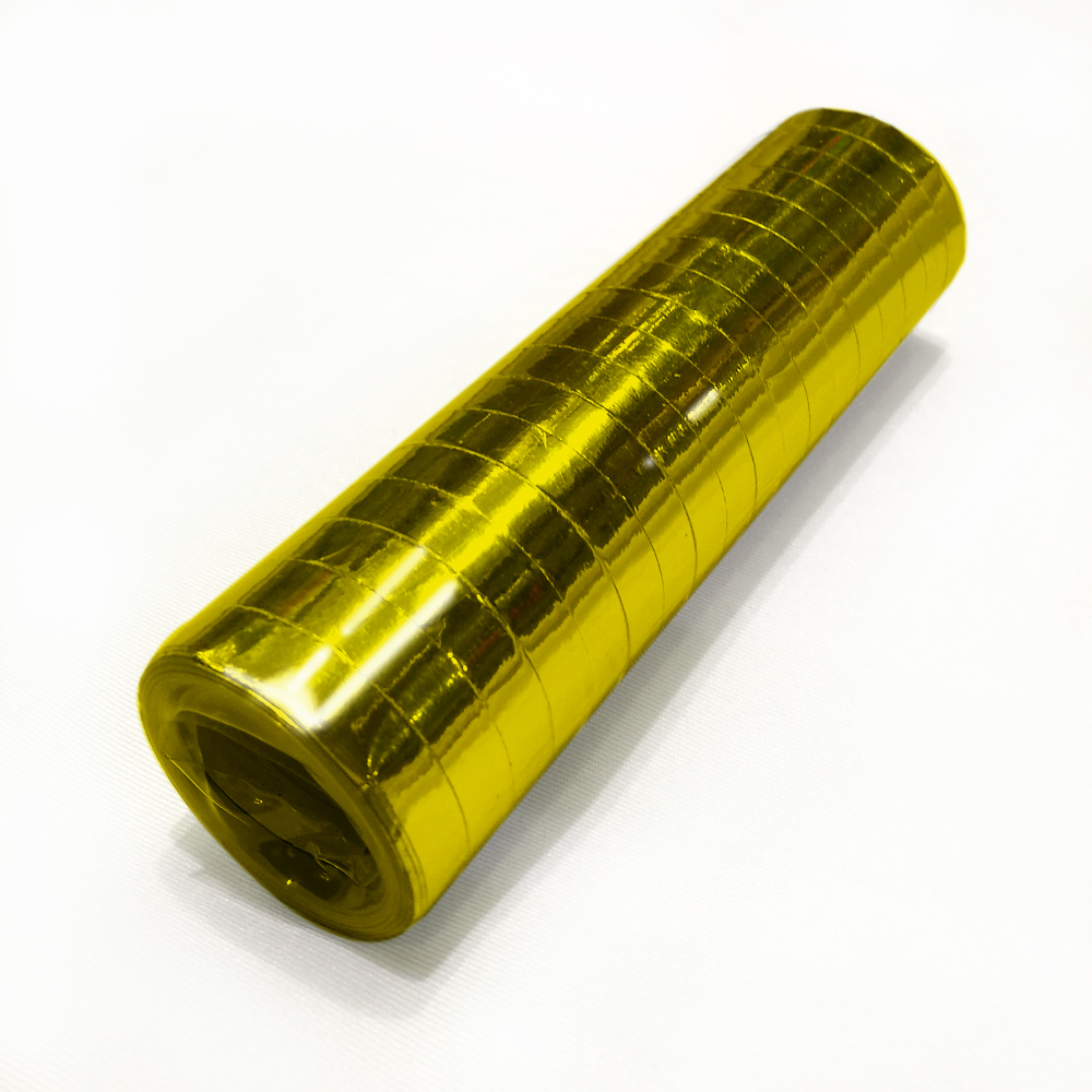 Metallisk guld serpentin, 1 stk.