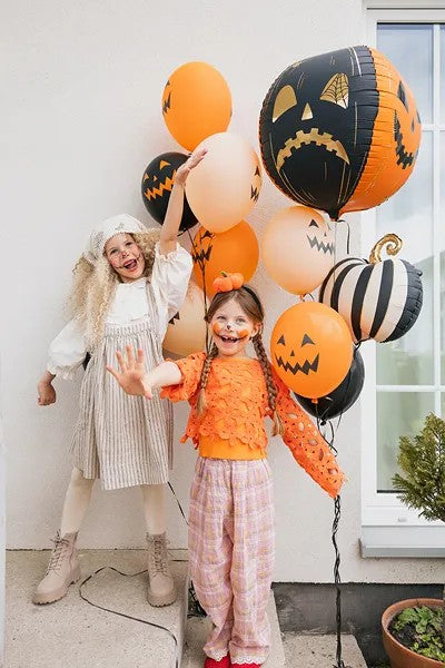 Græskar latexballon mix, 30 cm, 6 stk.