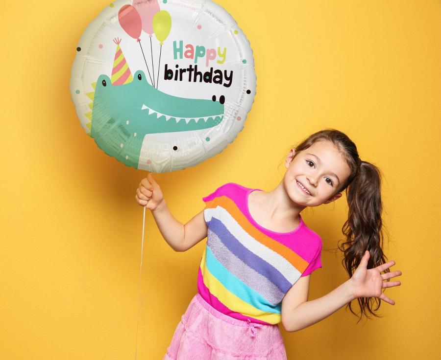 Folieballon "happy birthday", 18"