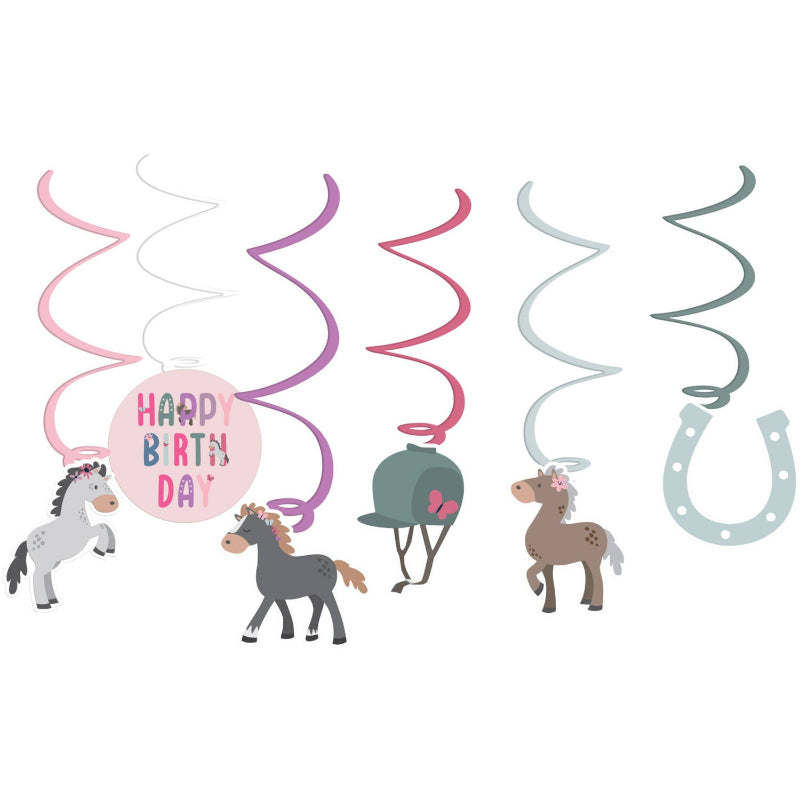 Heste spiraler, 6 stk.