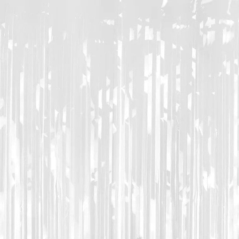 Hvid foliegardin, 100x200 cm.