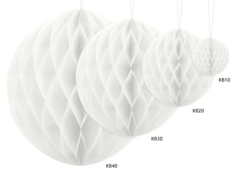 Hvid honeycomb, 10 cm.