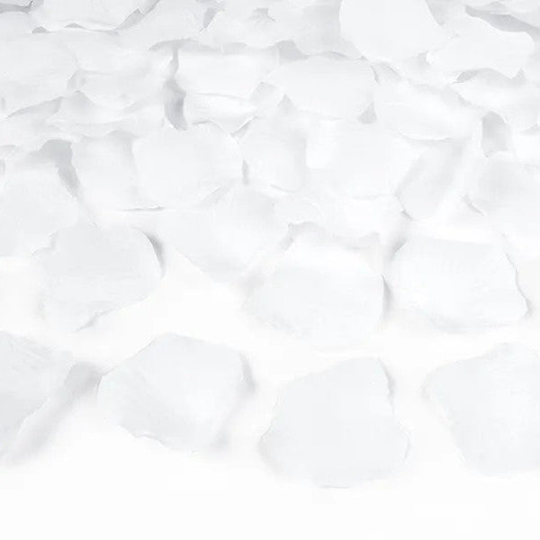 Hvide rosenblade, 100 stk.