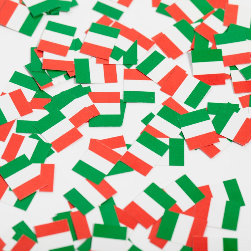 Italiensk flag konfetti, 150 stk.