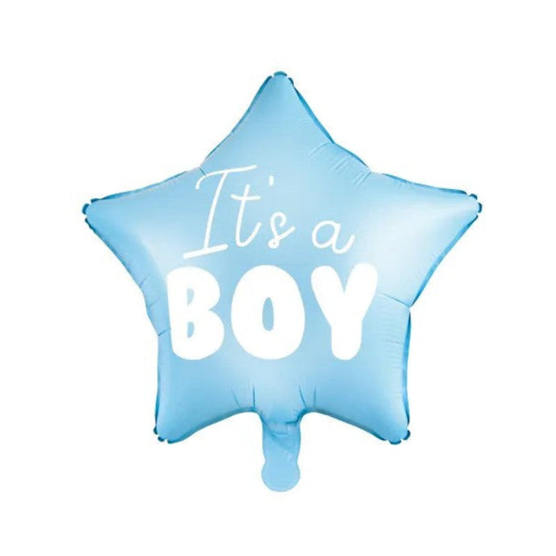 "It's a boy" stjerne folieballon, 48 cm.