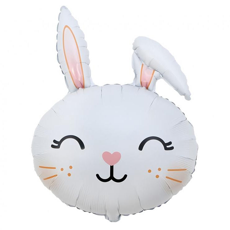 Kanin folieballon, 42x56 cm.