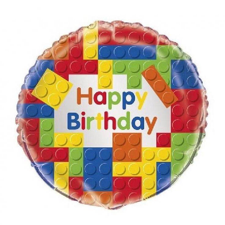 Klodser "Happy birthday" folieballon, 18"