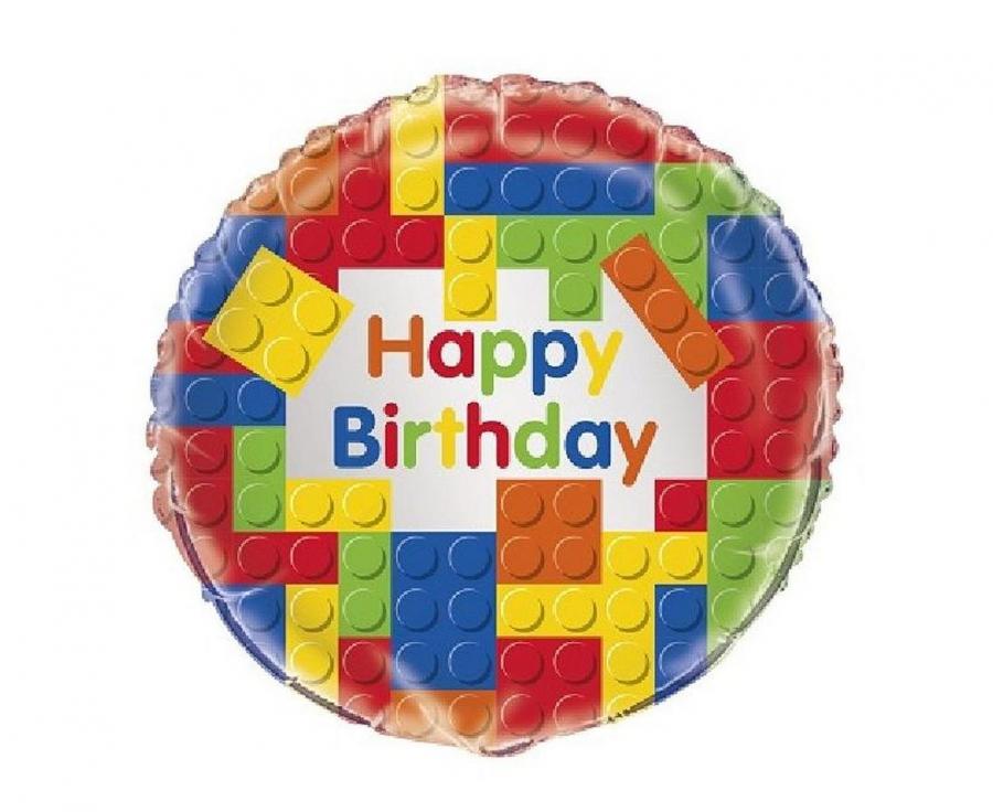 Klodser "Happy birthday" folieballon, 18"