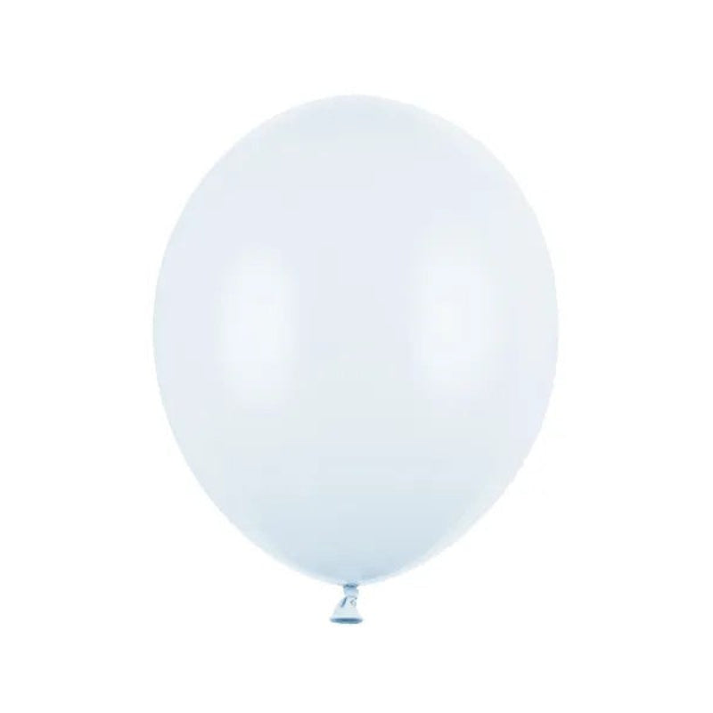 12" misty blue latexballon, 10 stk.