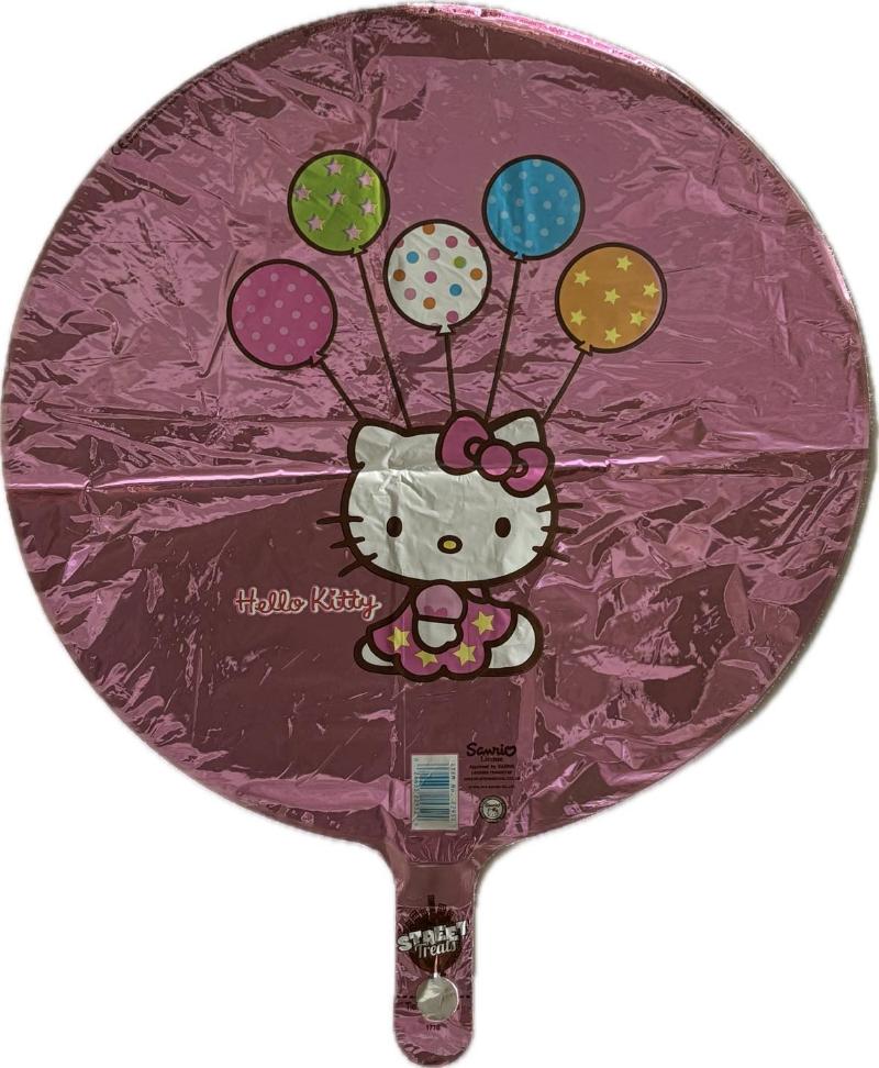 Pink Folie Ballon Hello Kitty, 18"/45 cm