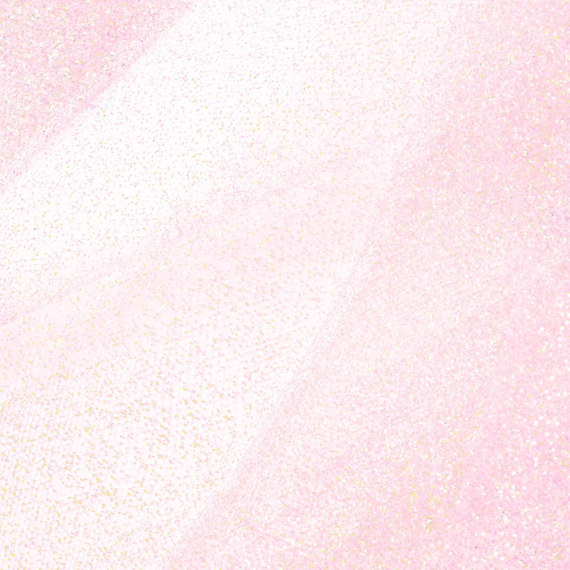Lyserød glimmer tyl, 15 cm x 9 m.