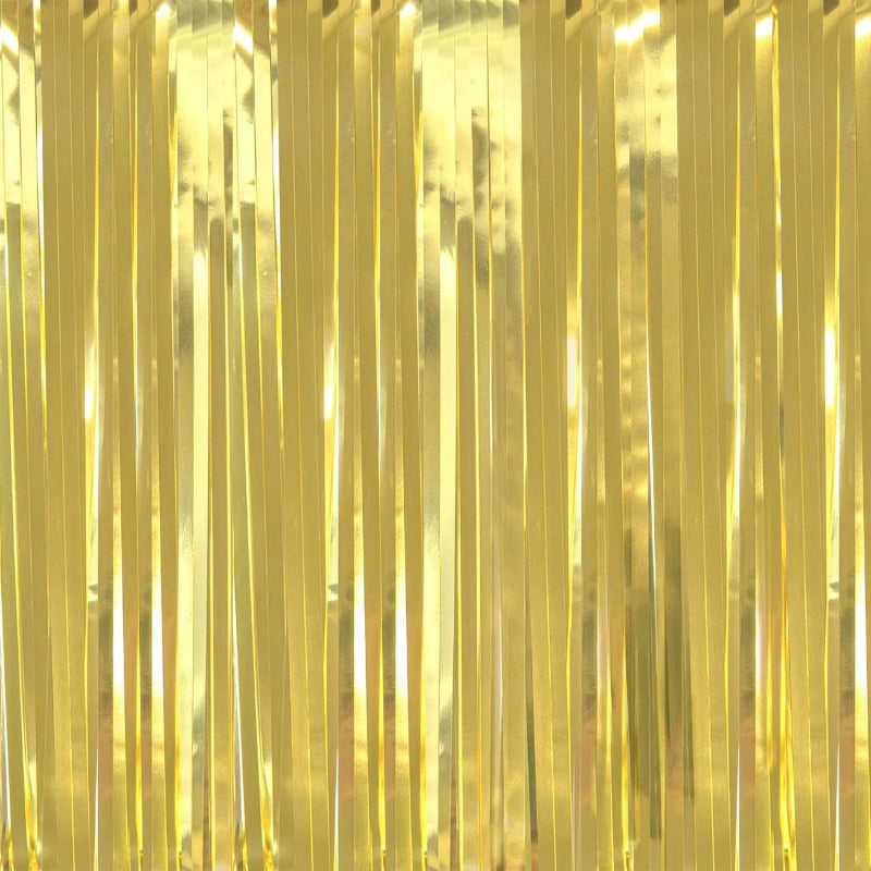 Lys guld foliegardin, 100x200 cm.