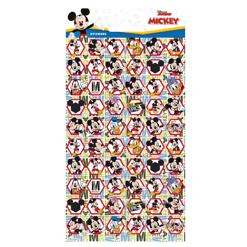Mickey Mouse klistermærker, 1 ark.