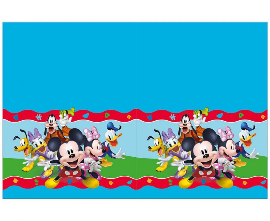 Blå Mickey Mouse dug, 120x180 cm.