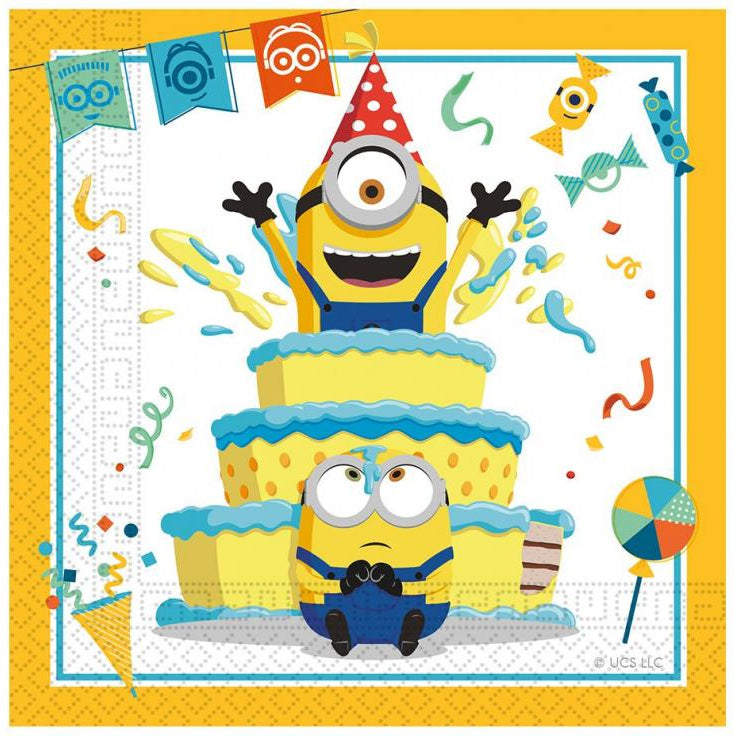 Minions servietter, 20 stk.