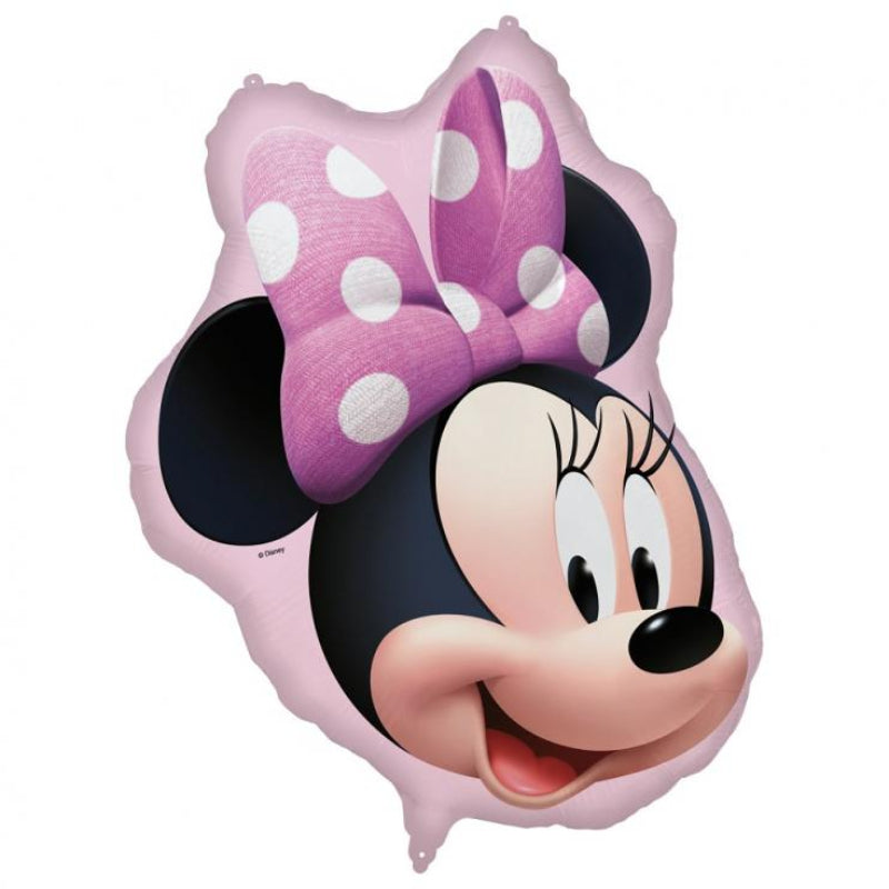 Stor Minnie Mouse folieballon, 70x77,5 cm.