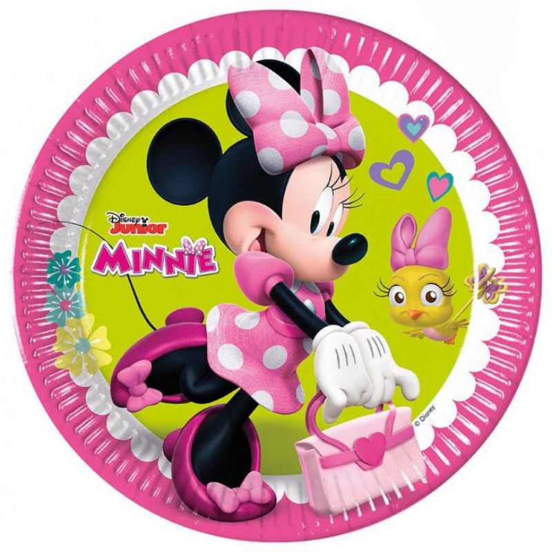 Minnie Mouse paptallerken, 23 cm, 8 stk.