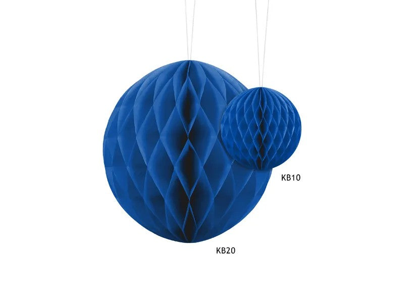 Mørk blå honeycomb, 10 cm.