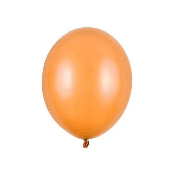 9" orange latexballon, 100 stk.