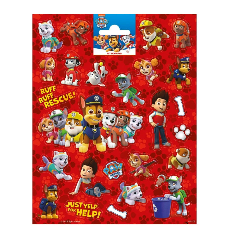 Klistermærker Paw Patrol, 1 ark.