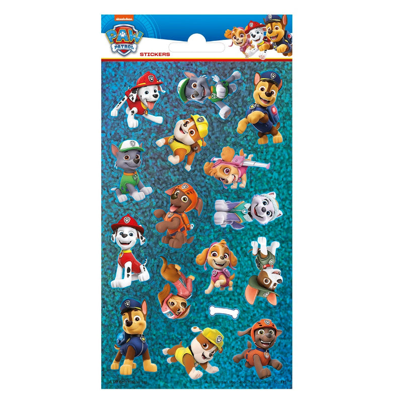 Paw Patrol klistermærker, 1 ark.