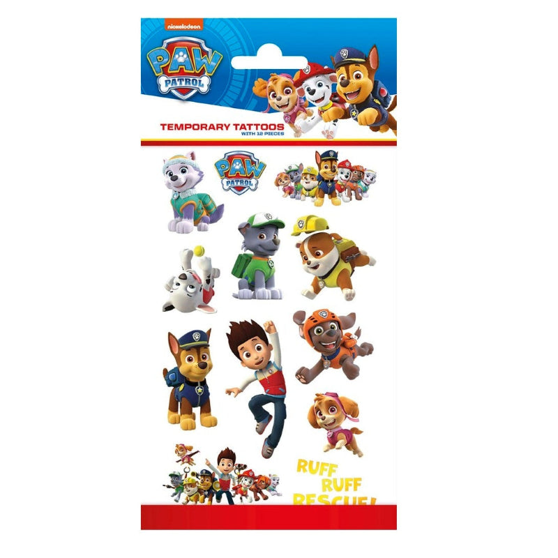 Paw Patrol tatoveringer, 1 ark.