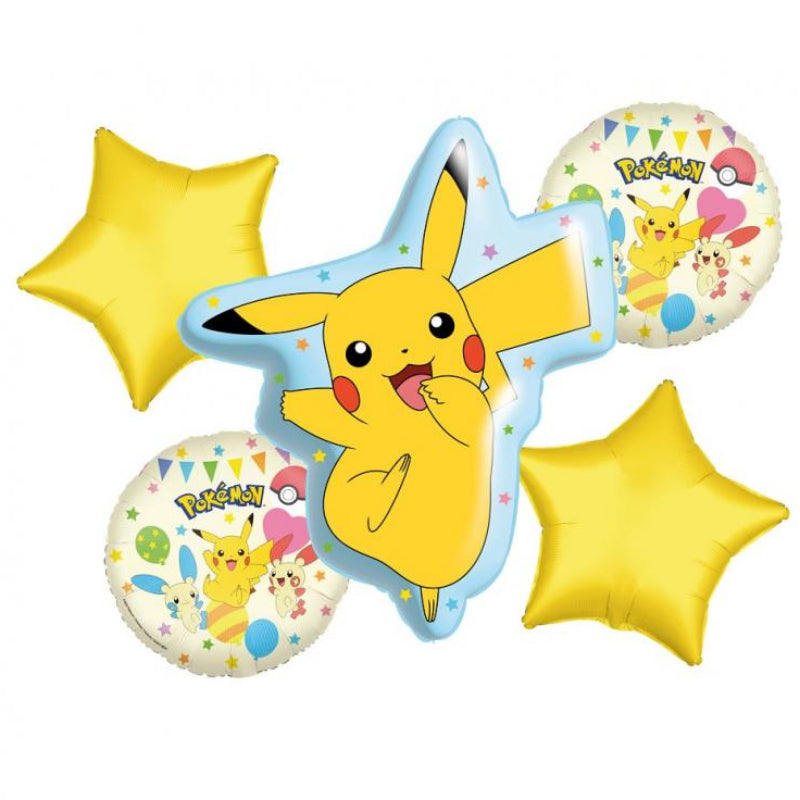 Pikachu ballonsæt, 5 stk.