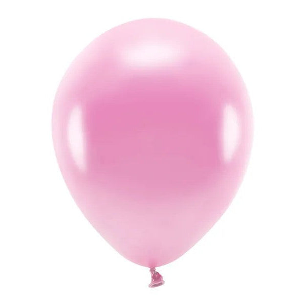 12" metallic lyserød ballon, 1 stk.