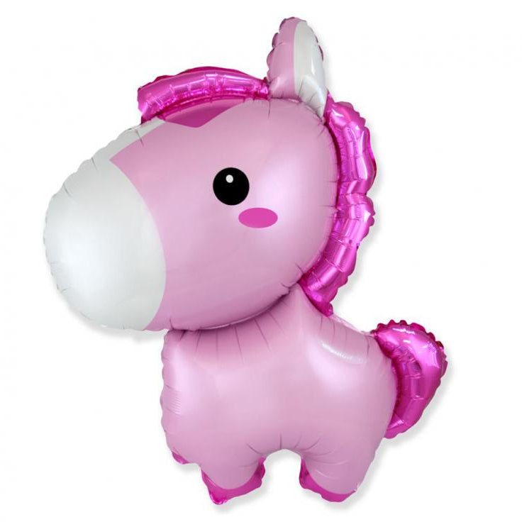 Folie Ballon 24" pink hest