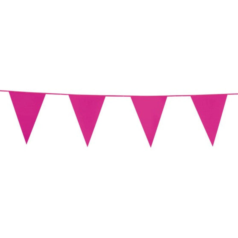 Pink plast vimpel, 10 m.