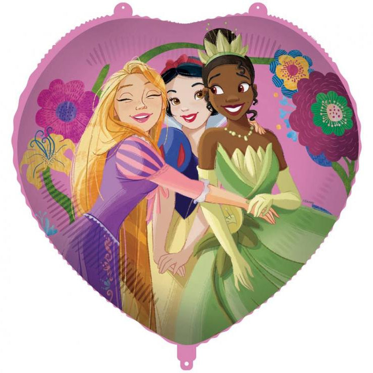 Disney prinsesse hjerte folieballon, 46 cm.