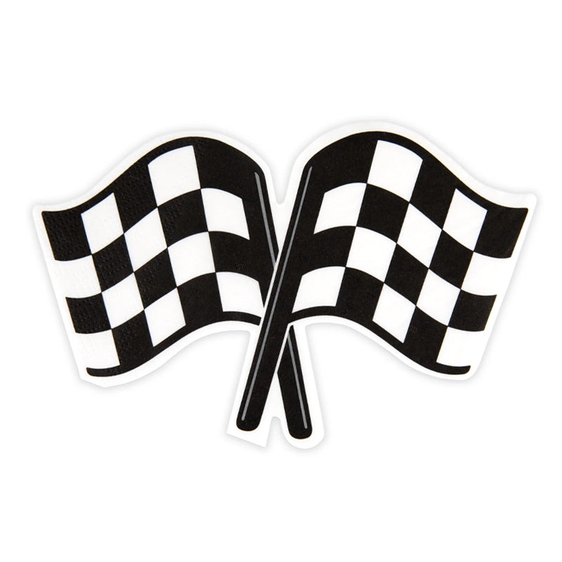 Race flag servietter, 12 stk.