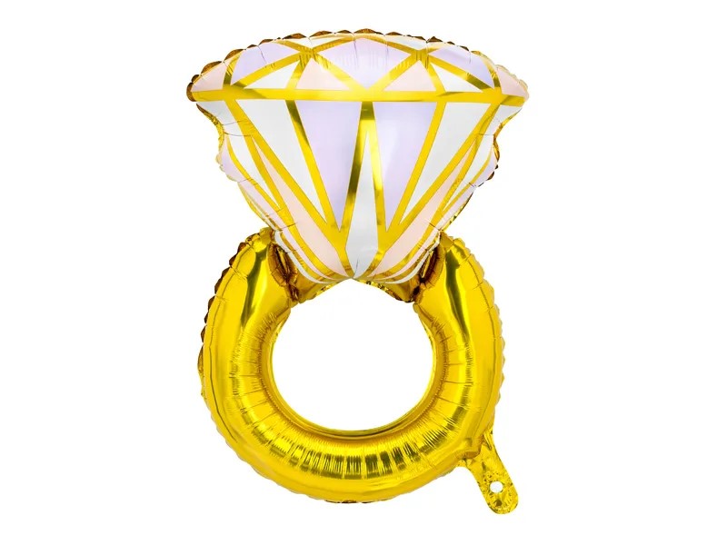 Ring folieballon, 56x75 cm.