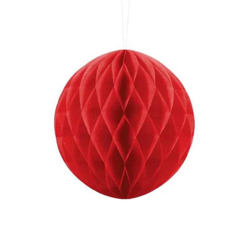Rød honeycomb, 20 cm.