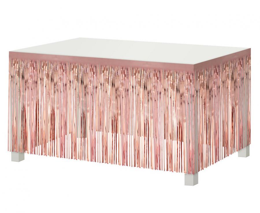 Rose gold bordforhæng, 80x300 cm.