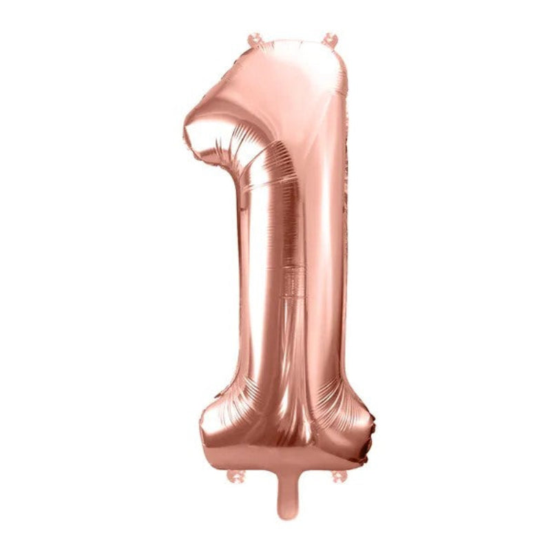 Rose gold folieballon 1-tal, 86 cm.