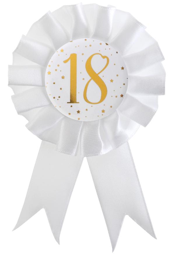 18 års rosette, 1 stk.