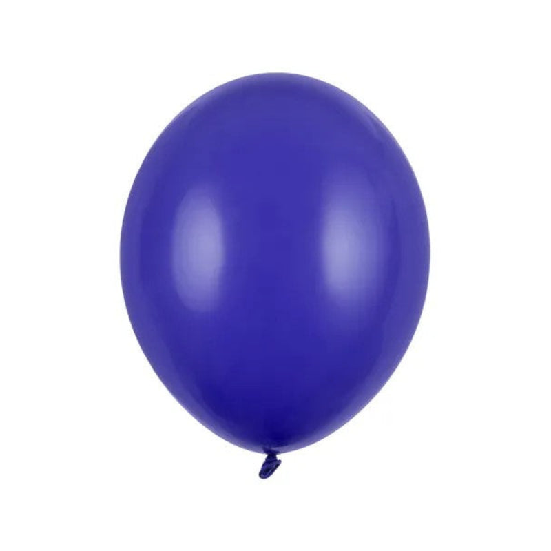 Royal blå latexballoner, 27 cm, 10 stk.