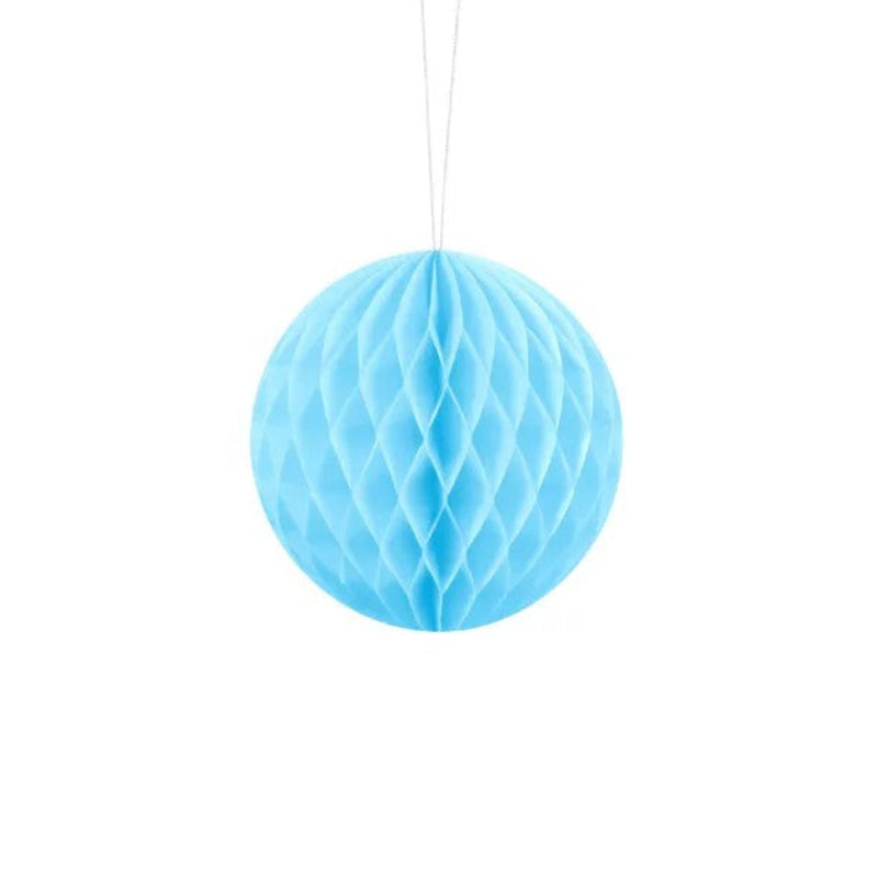 Sky blå honeycomb, 10 cm.